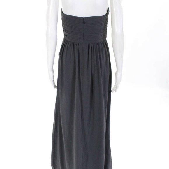 Donna Morgan Strapless Sweethear Chiffon Gown - Picture 3 of 8